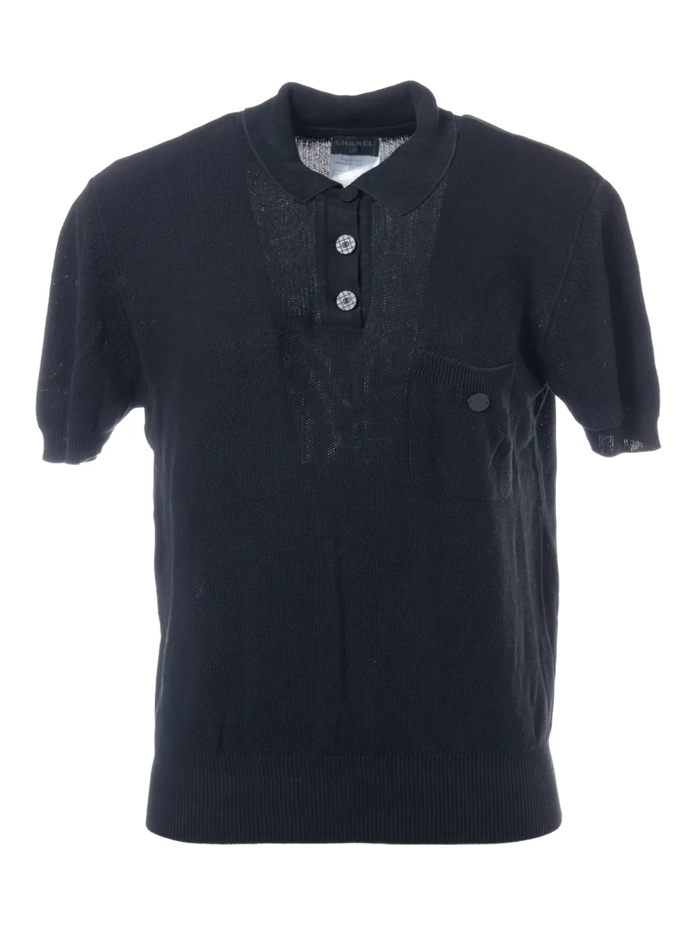 CHANEL Pre-Owned 2001 CC polo shirt - Nero