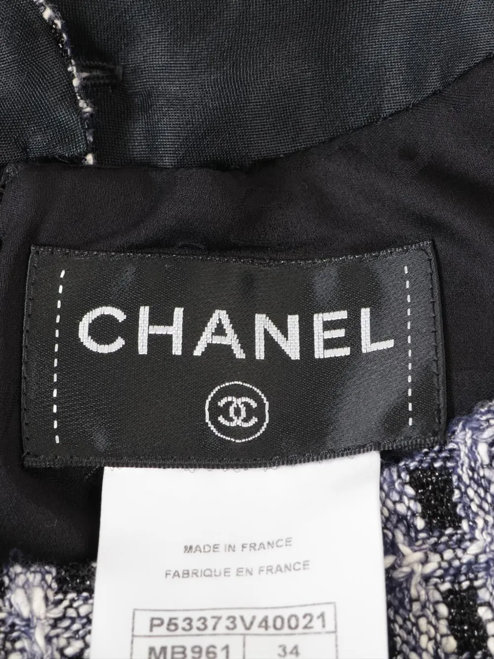 CHANEL Pre-Owned 2015-2017s tweed sleeveless mini dress - Blauw