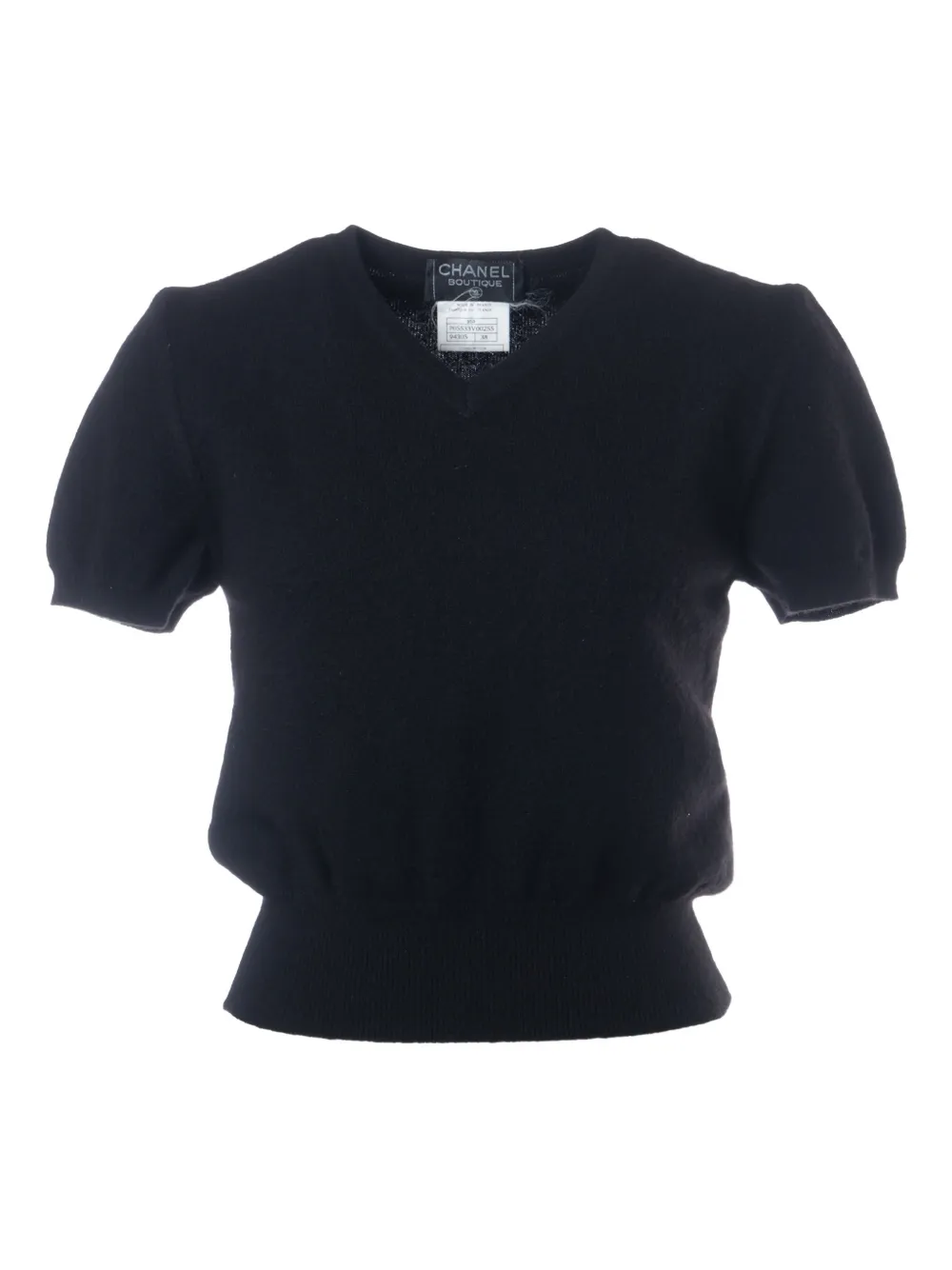 CHANEL Pre-Owned 1995 cashmere T-shirt - Nero