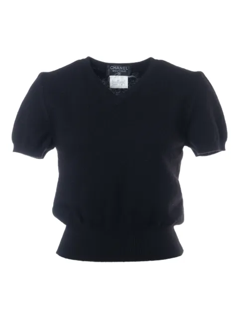 CHANEL Pre-Owned 1995 cashmere T-shirt