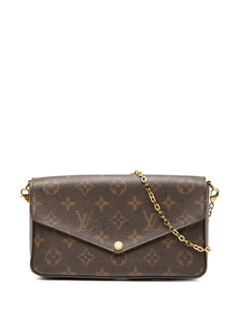 Louis Vuitton Pre-Owned 2019 Monogram Pochette Felicie crossbody bag - Marrone
