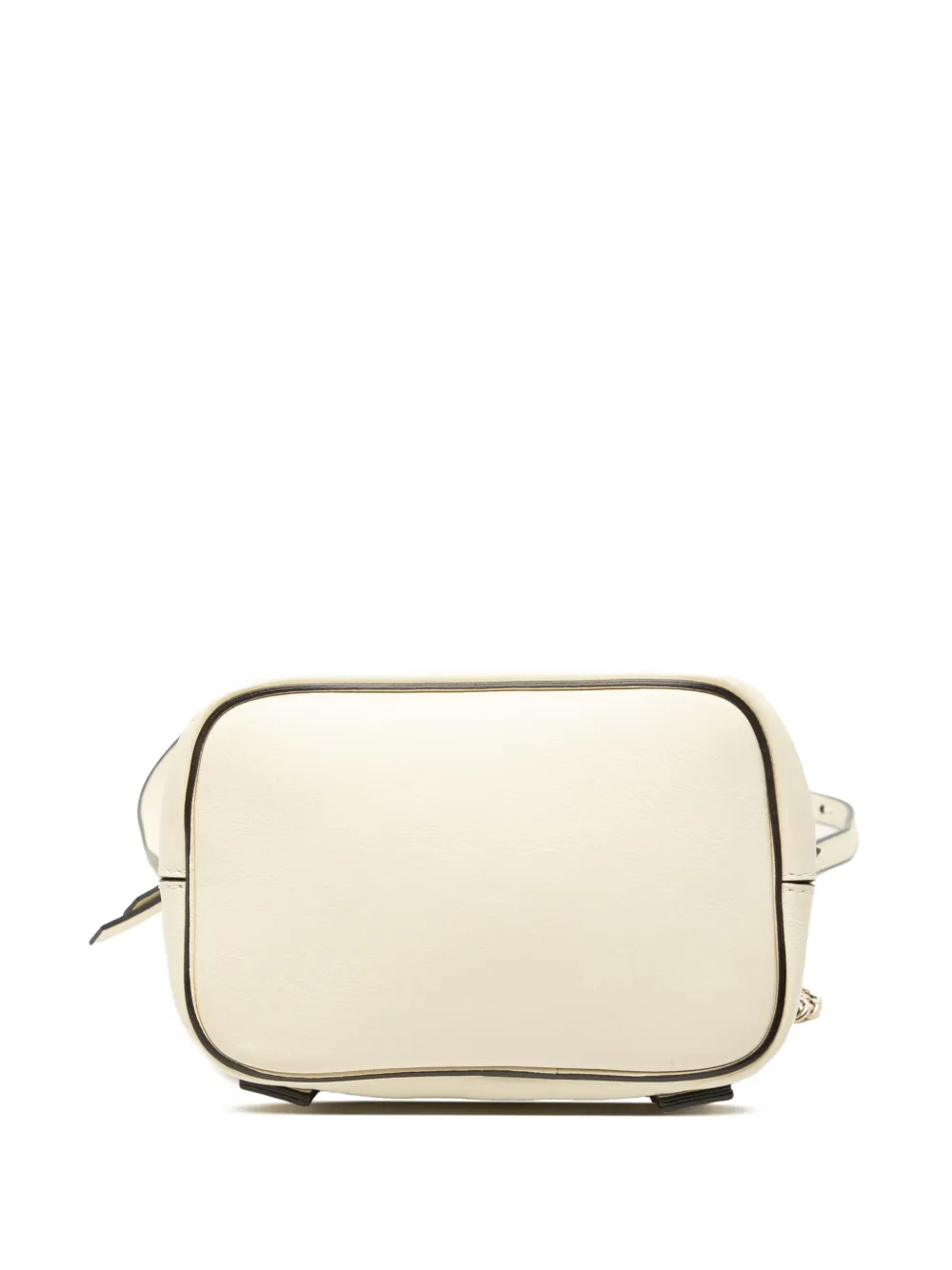 Pre-owned Chloé 2010-2025 Mini Calfskin And Suede Faye Backpack In White