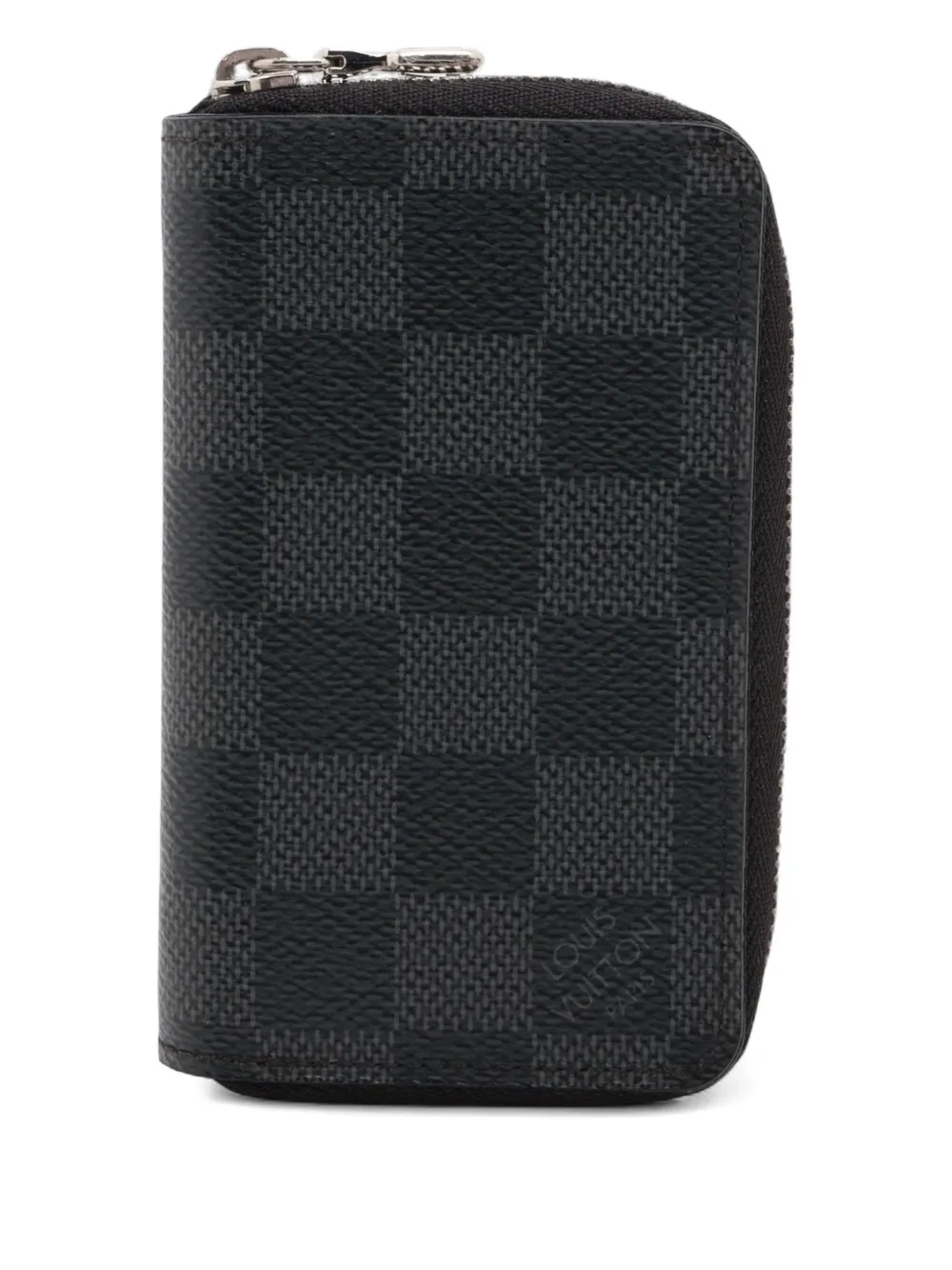 Louis Vuitton Pre-Owned 2021-2025 Zippy Damier-pattern wallet | Black | Image 1