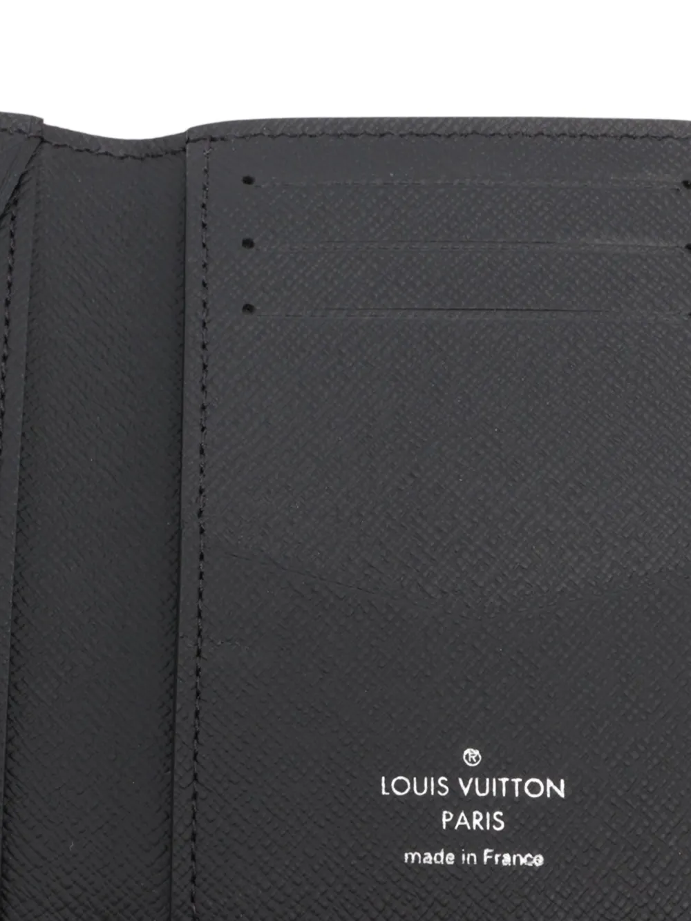 Pre-owned Louis Vuitton 2017 Monogram Pocket Organiser Card Holder In Black