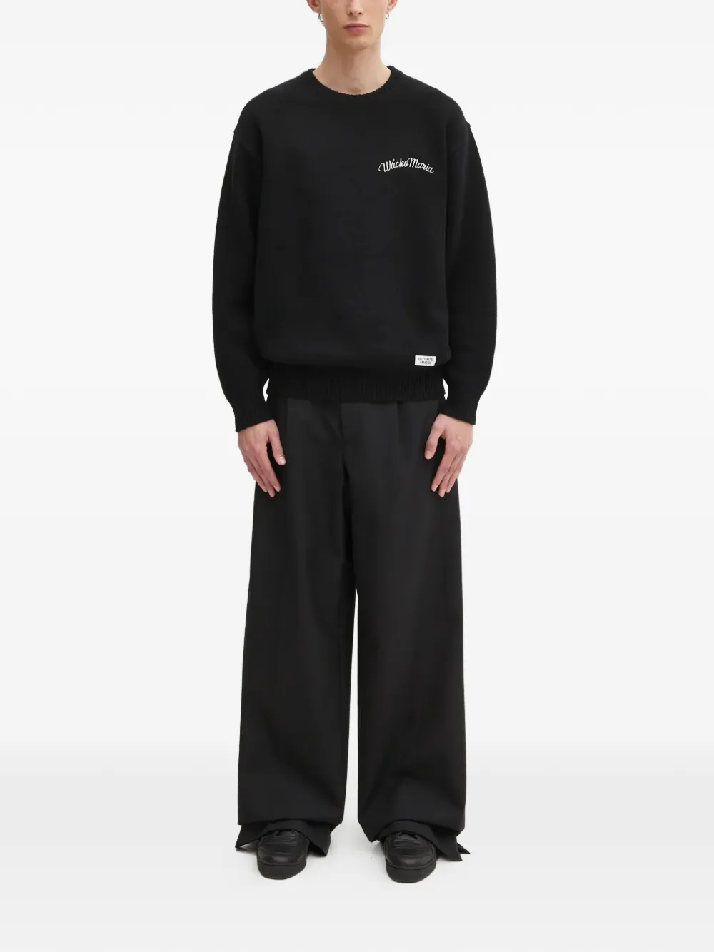 WACKO MARIA logo-embroidered sweater - Zwart