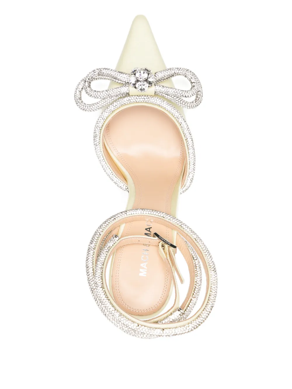 MACH & MACH bow ankle-strap pumps Geel