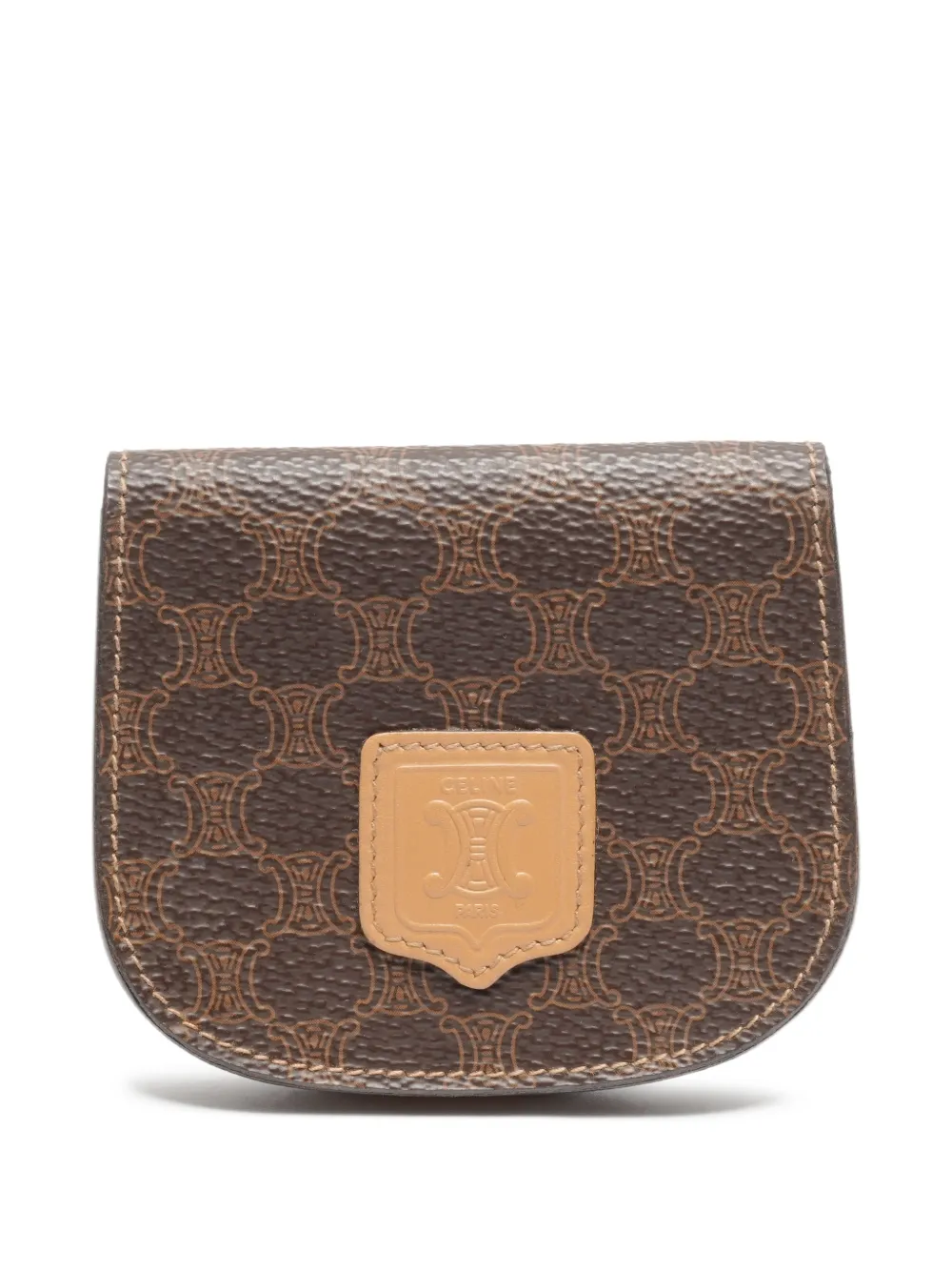 Celine Pre-Owned 2000s Macadam coin purse | Brown | Image 1