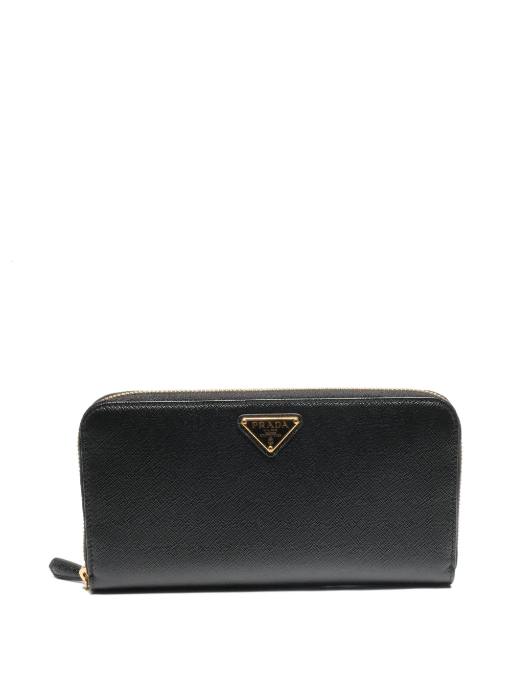 Prada Pre-Owned 2015-2025 logo-plaque leather wallet | Black | Image 1