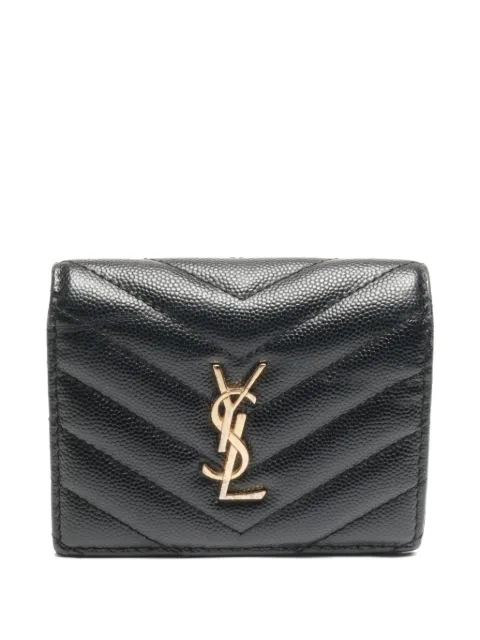 Saint Laurent Pre-Owned 2018 chevron-quilting leather wallet