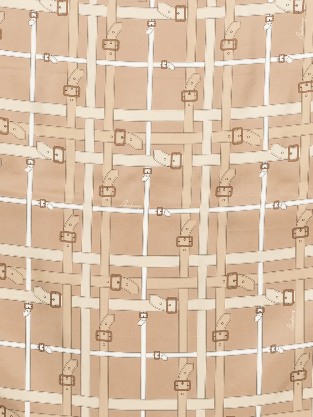 Burberry Geruite zijden sjaal Beige