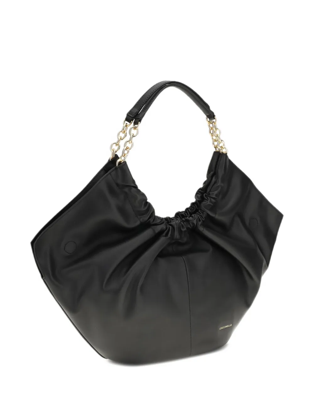Coccinelle medium Smash leather shoulder bag - Zwart