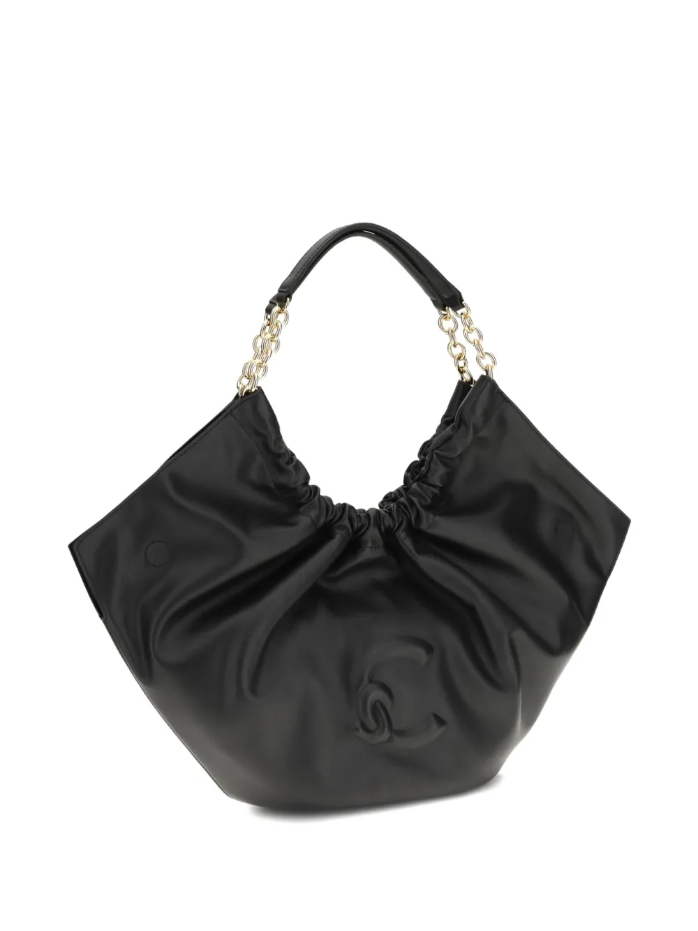 Coccinelle Medium Smash schoudertas met schakelketting Zwart