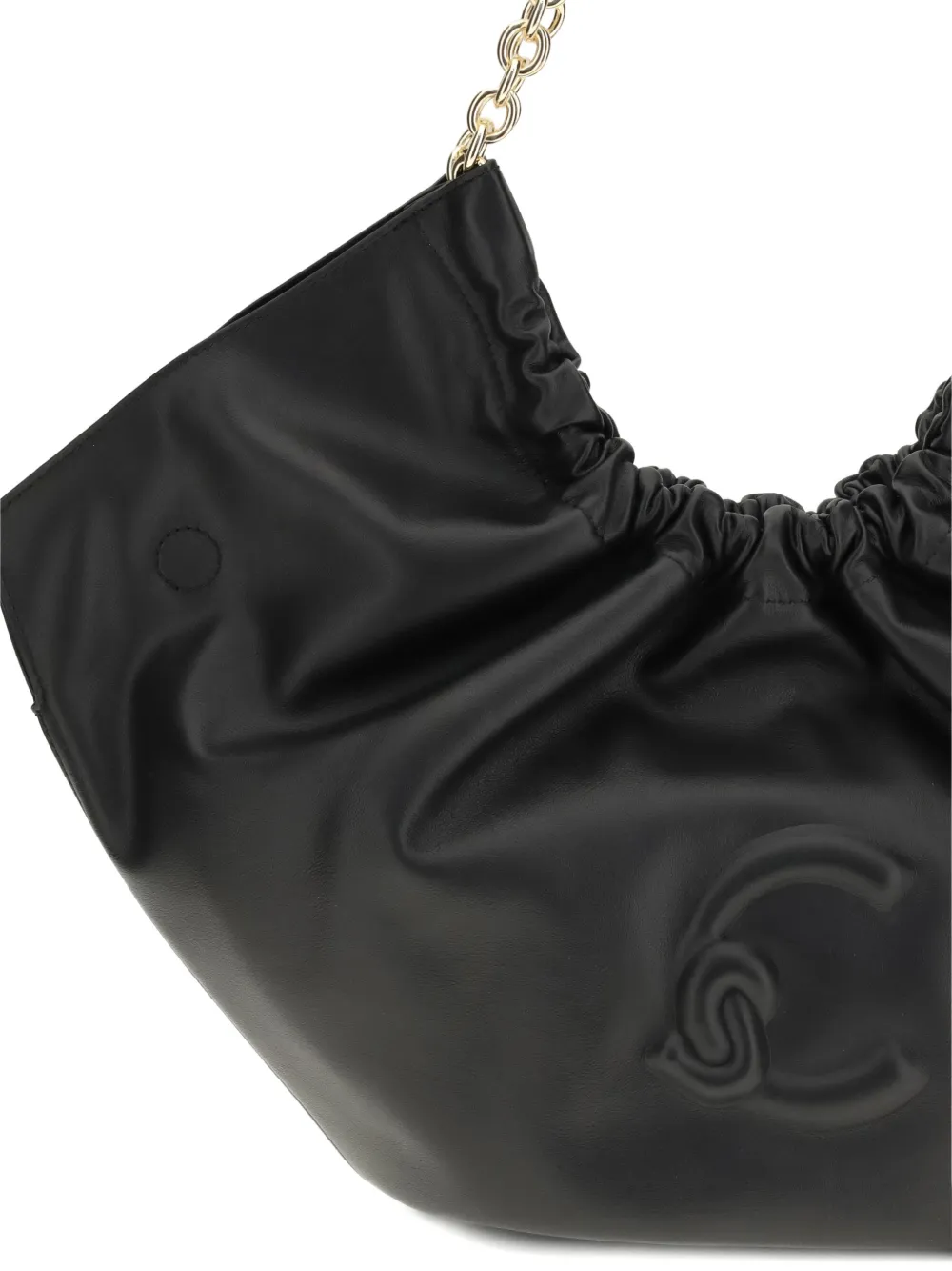 Coccinelle Medium Smash schoudertas met schakelketting Zwart