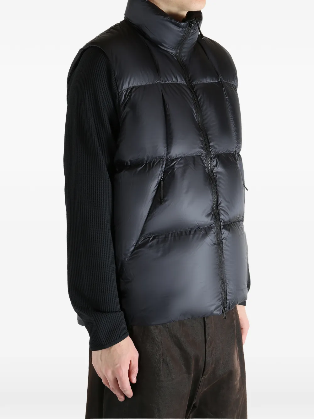 Padded Zip-Fastening Gilet