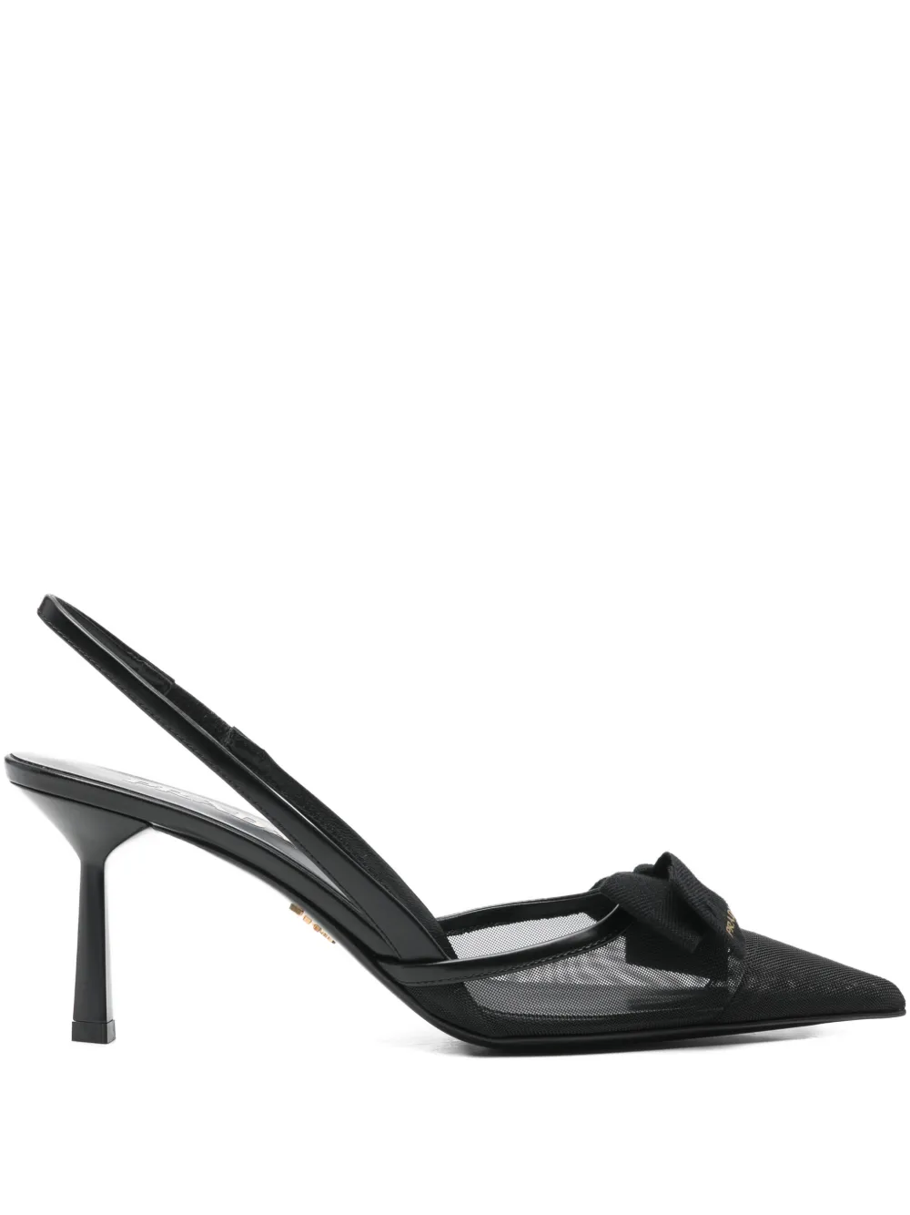 Prada bow pointed-toe pumps | Black | Image 1