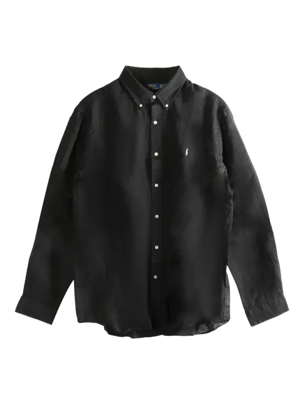 Polo Ralph Lauren コットン シャツ | ブラック | FARFETCH JP