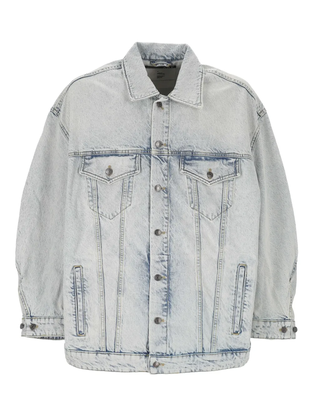 Applied Art Forms buttoned faded-effect jacket | Blue | Image 1