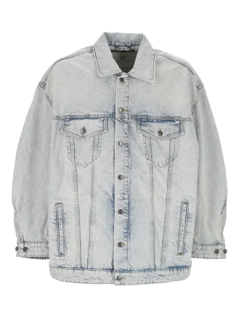 Applied Art Forms buttoned faded-effect jacket