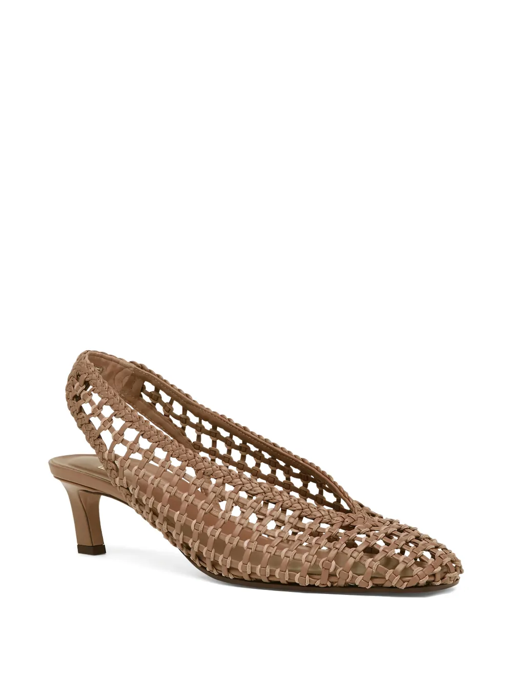 FENDI 46mm slingback pumps met geweven effect Beige