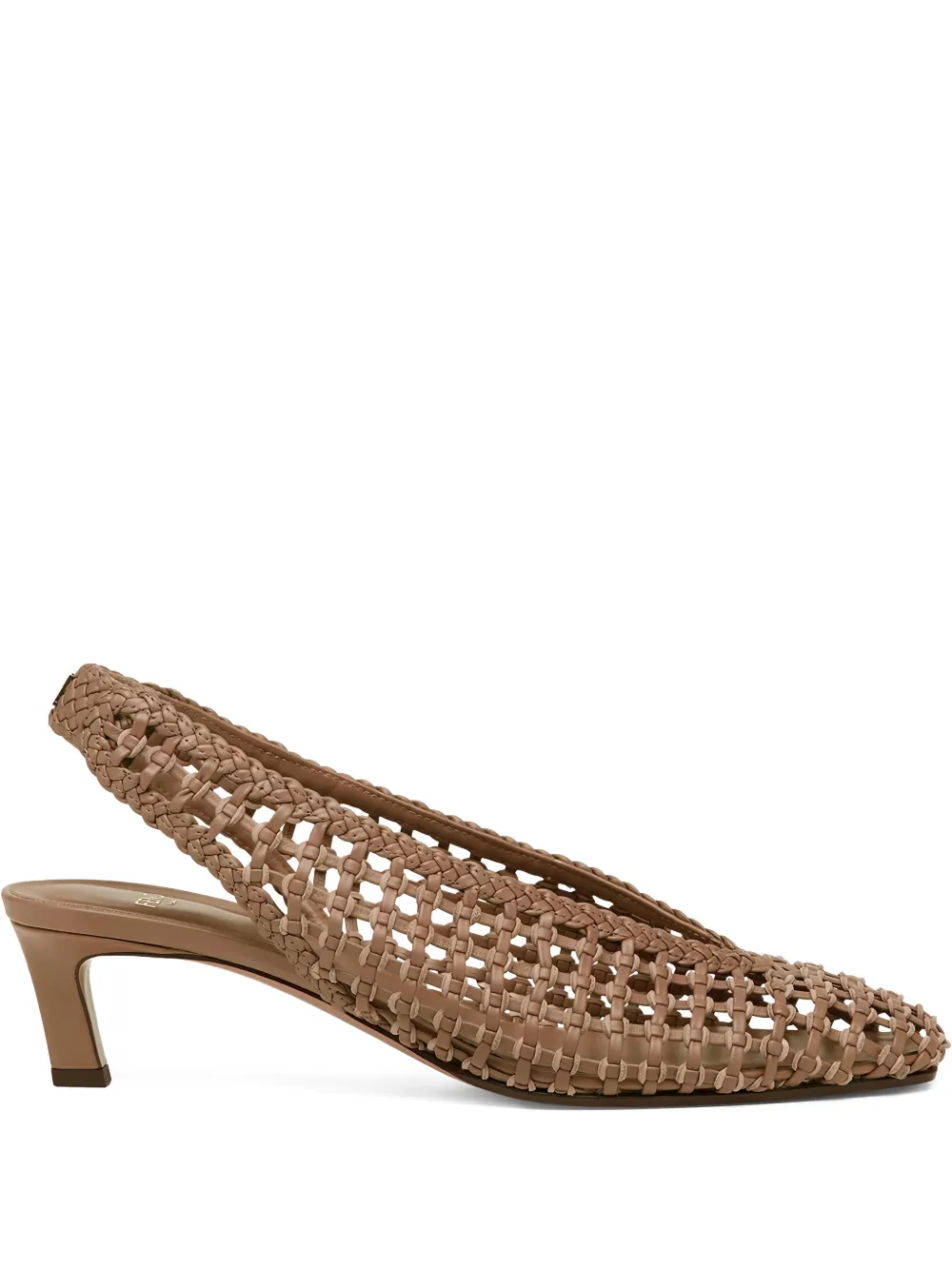 FENDI 46mm slingback pumps met geweven effect Beige
