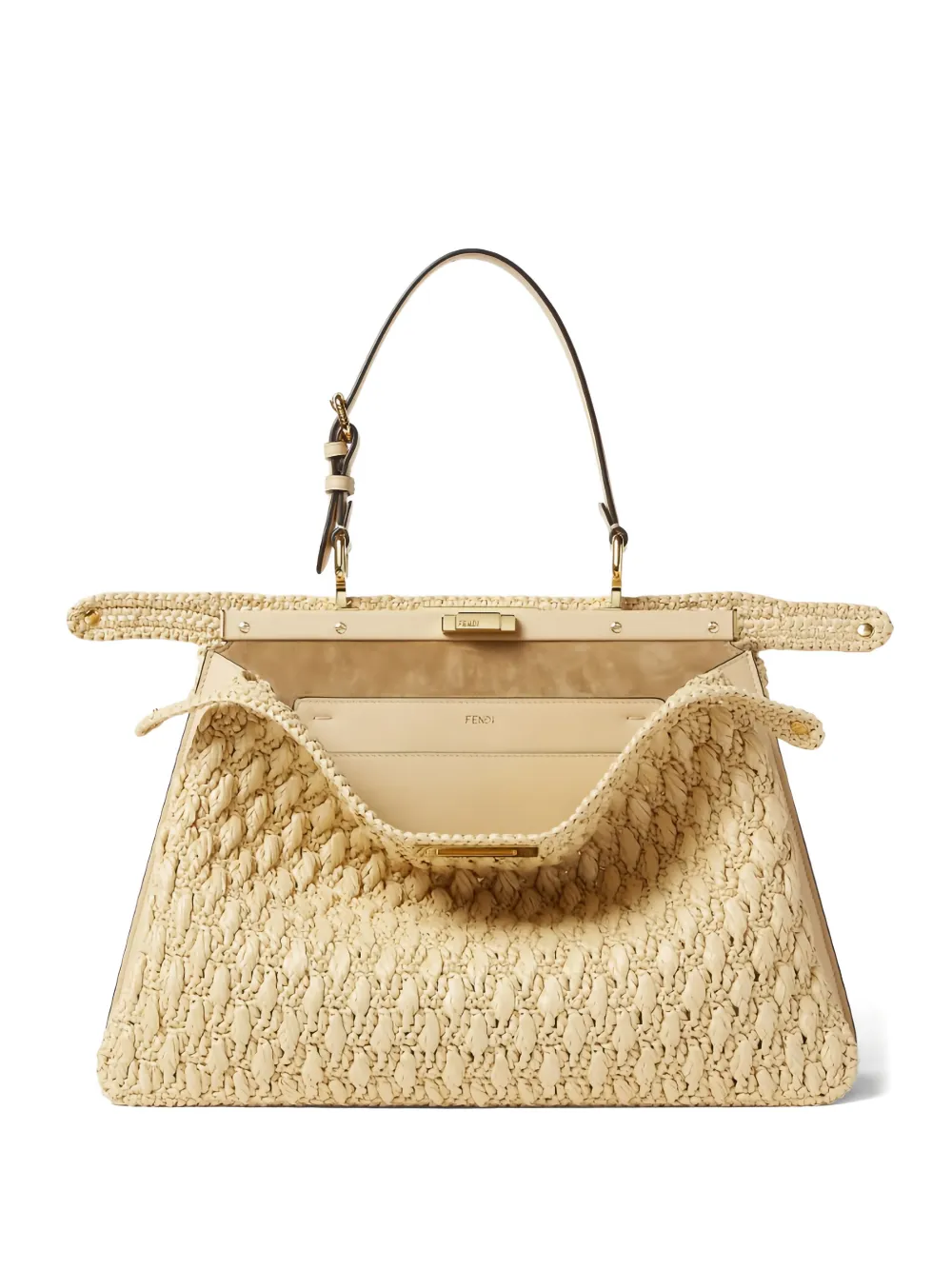 FENDI Borsa tote Peekaboo - Toni neutri