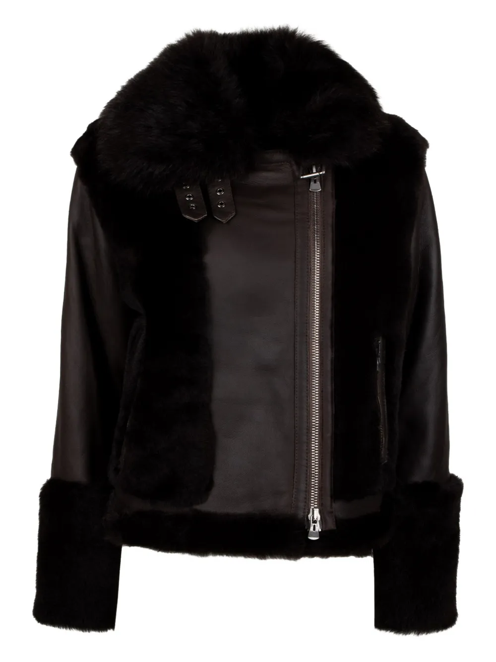 Hiso Soul Collared Jacket In Brown