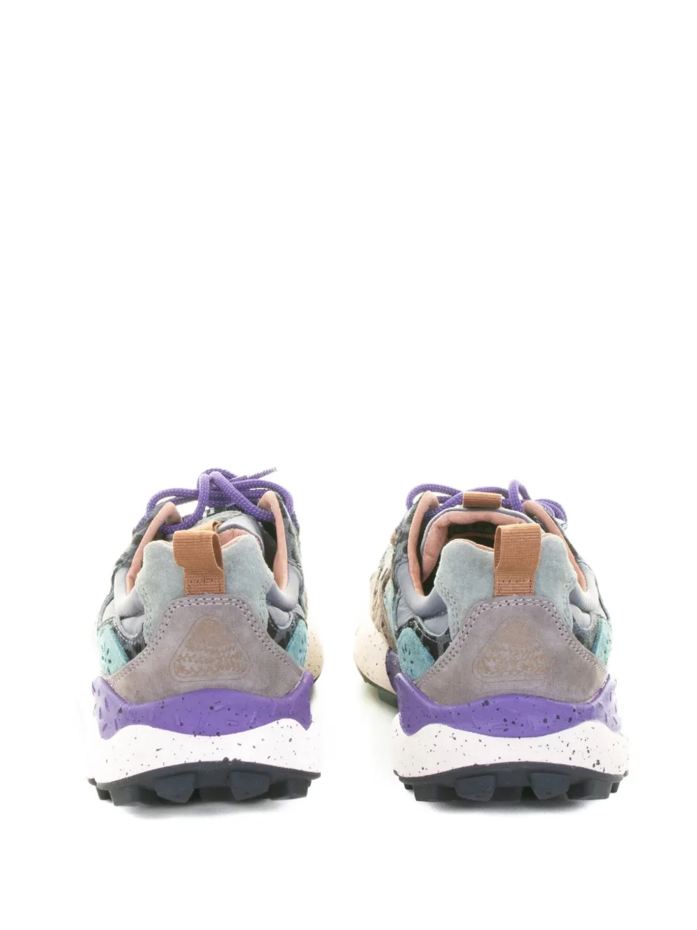 Flower Yamano 3 Leopard-panel Sneakers In Gray