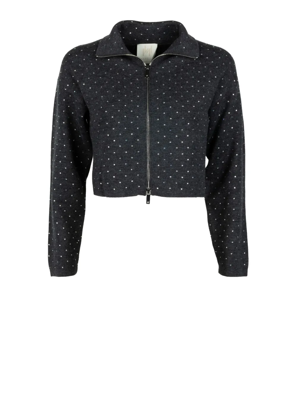 Marella Long-sleeved Knitted Cardigan In Blue