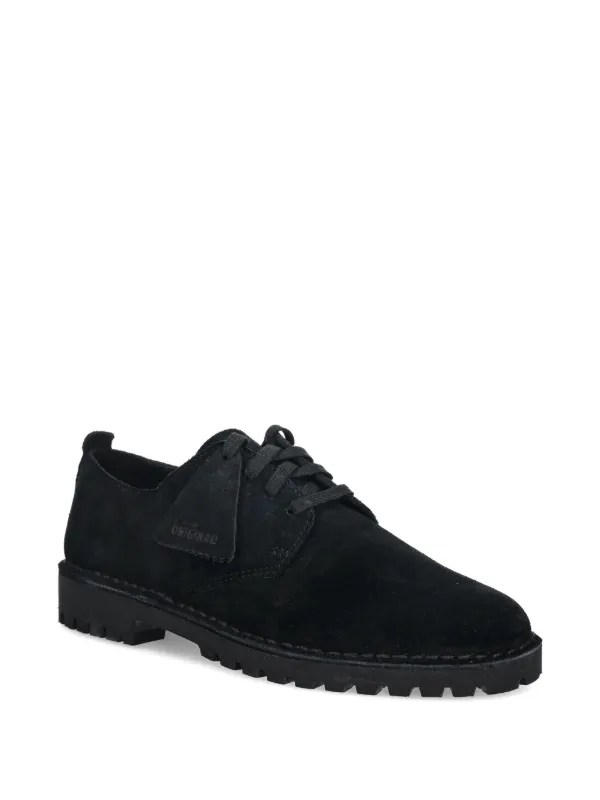 Clarks Originals Rock Lo Suede Derby Shoes | Black | FARFETCH display picture 1