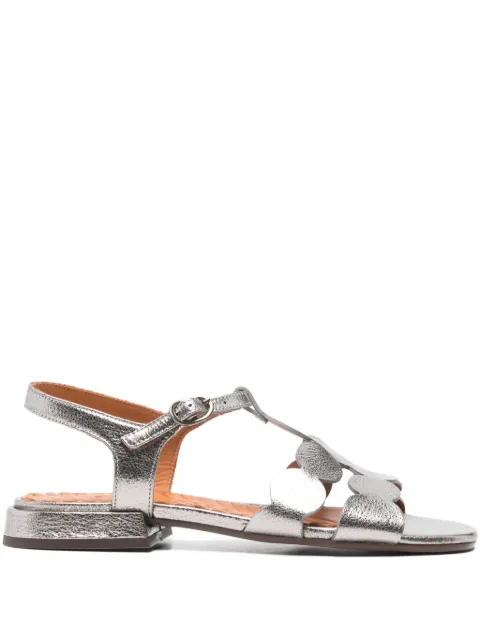 Chie Mihara scalloped T-strap flat sandals