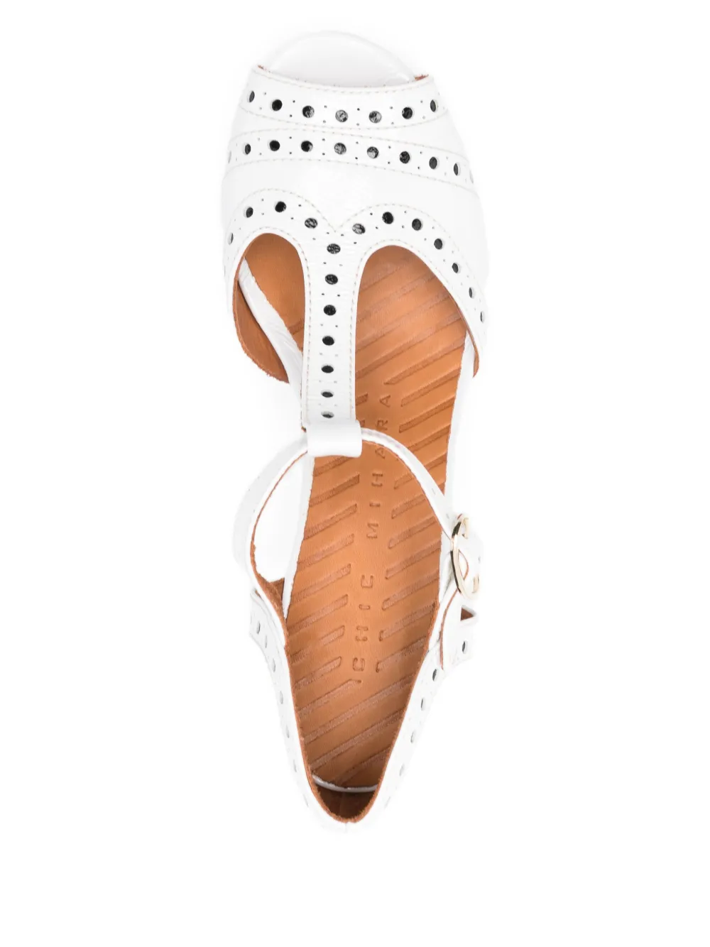 Chie Mihara T-strap open-toe heeled sandals Wit