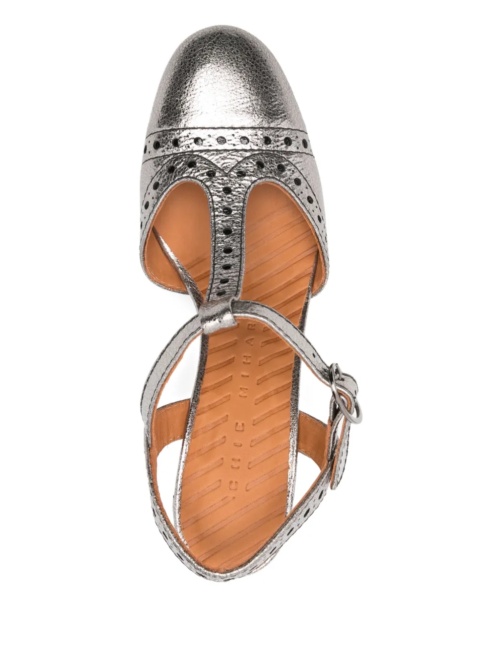 Chie Mihara T-strap heeled pumps Grijs