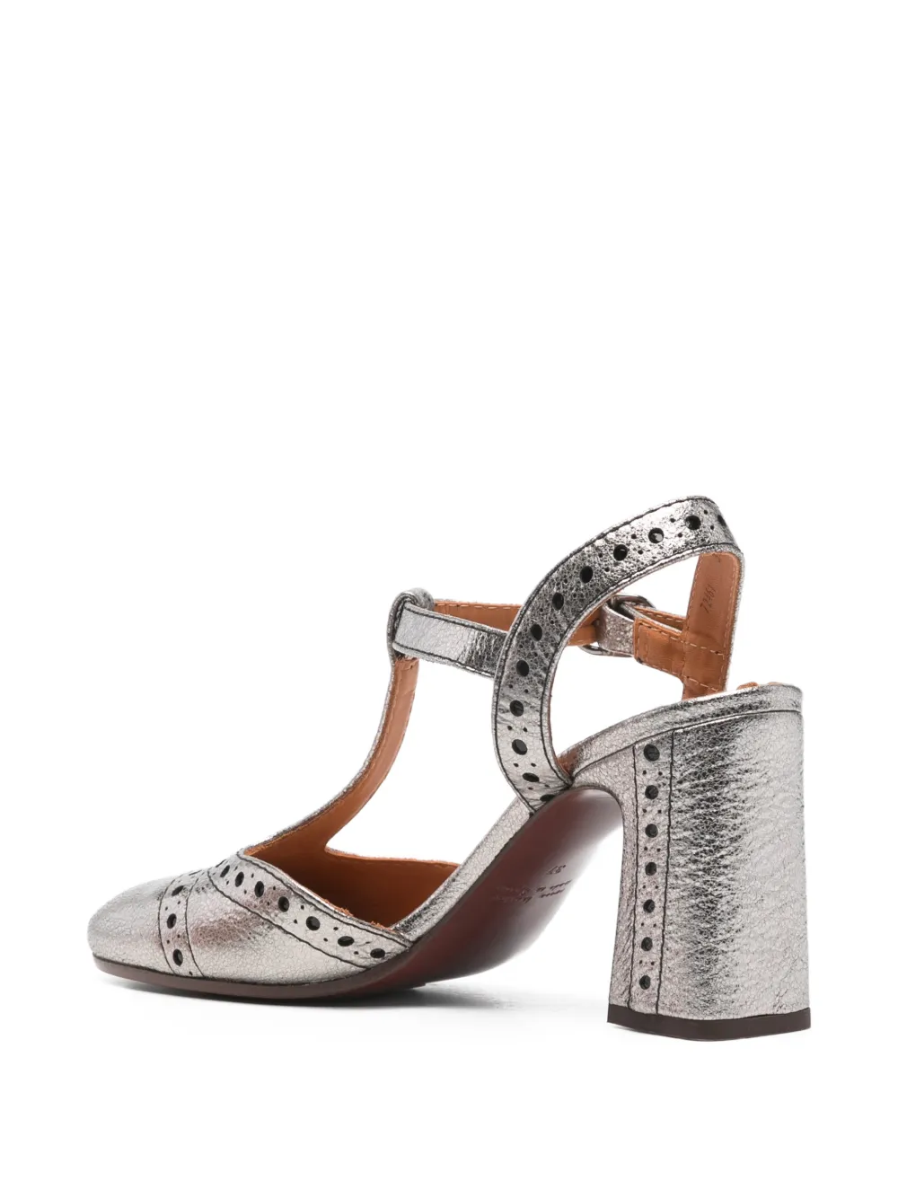 Chie Mihara T-strap heeled pumps Grijs