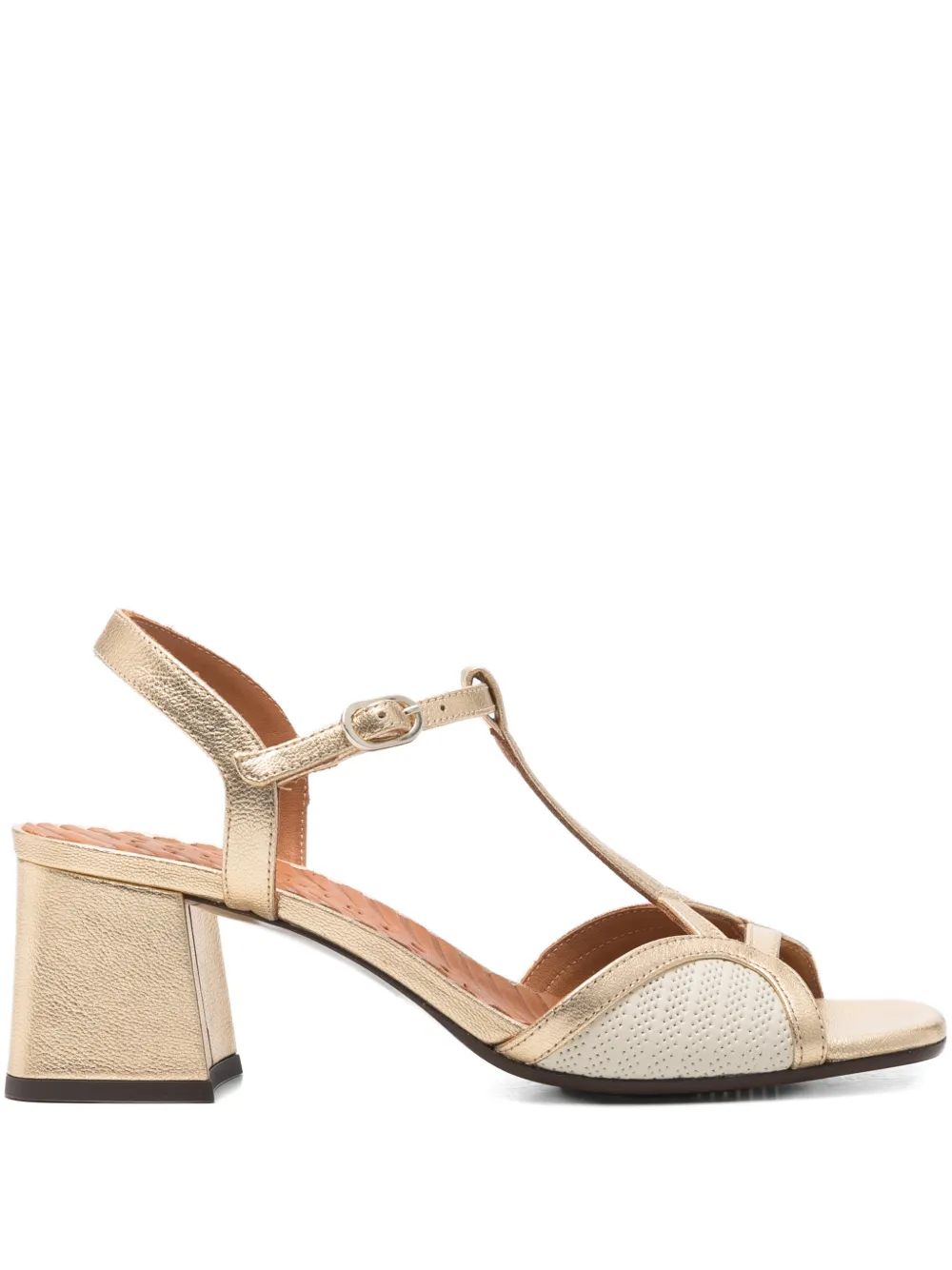 Chie Mihara Lipika T-strap block-heel sandals | Gold | Image 1