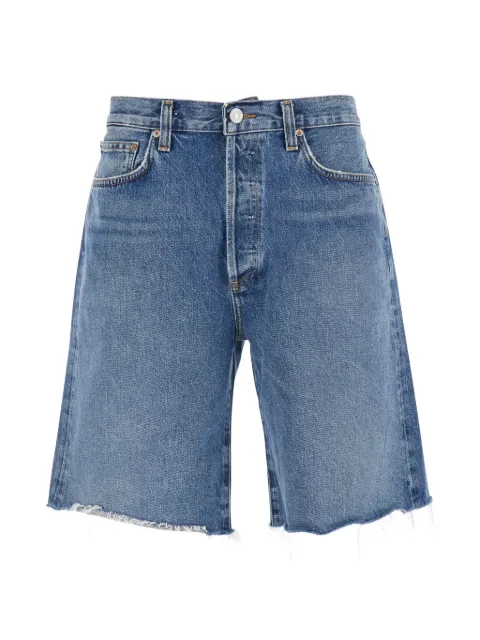 AGOLDE frayed -hem denim shorts