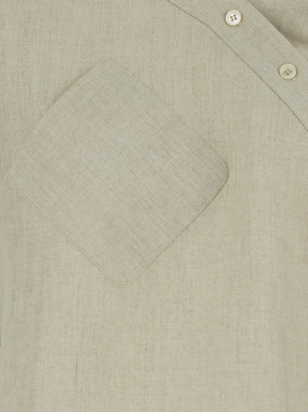  Coperni Heart One-shoulder Pocket Blouse - Neutrals 