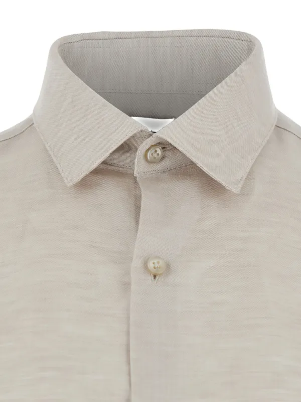 Calvin Klein Long-sleeved Men Shirt - Neutrals