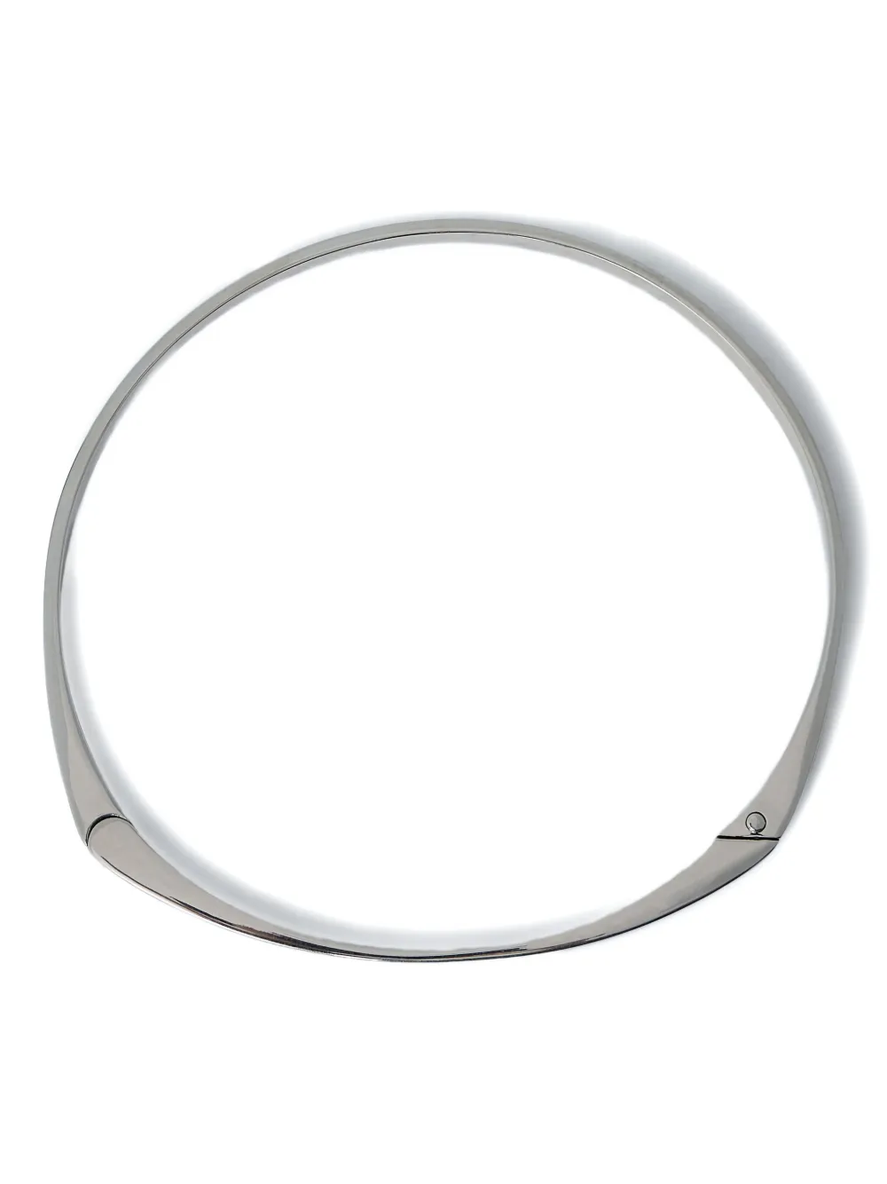 Totême Signature Metal Collar Necklace In Silver