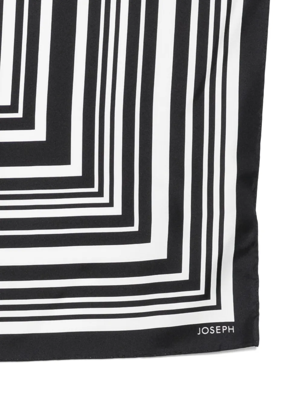  Joseph Kenza Striped Scarf - Black 