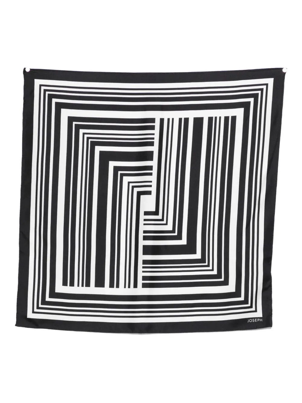 JOSEPH Kenza striped scarf - Nero