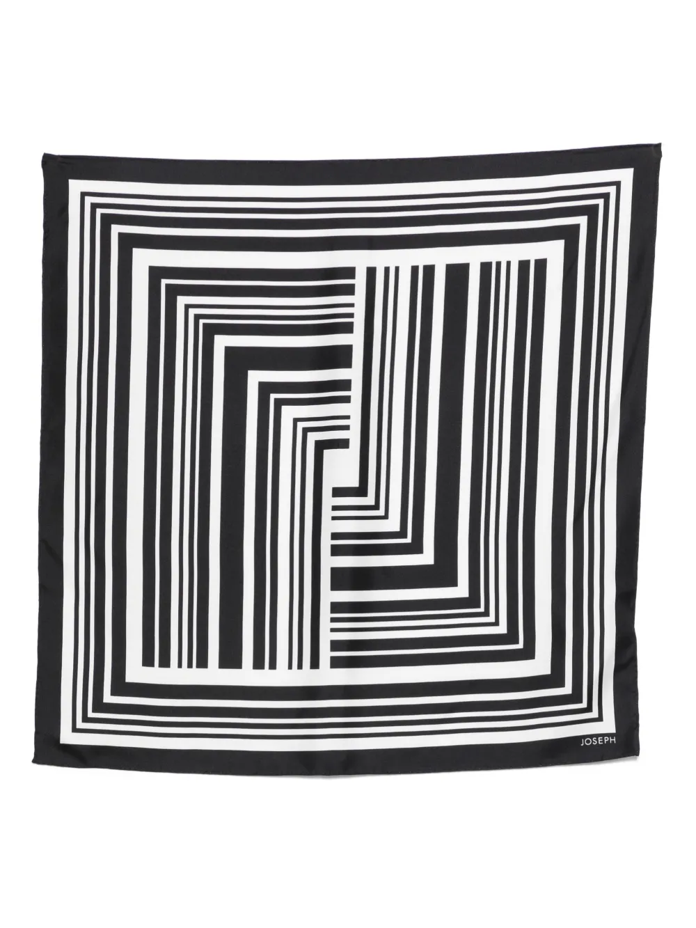 JOSEPH Kenza striped scarf - Nero