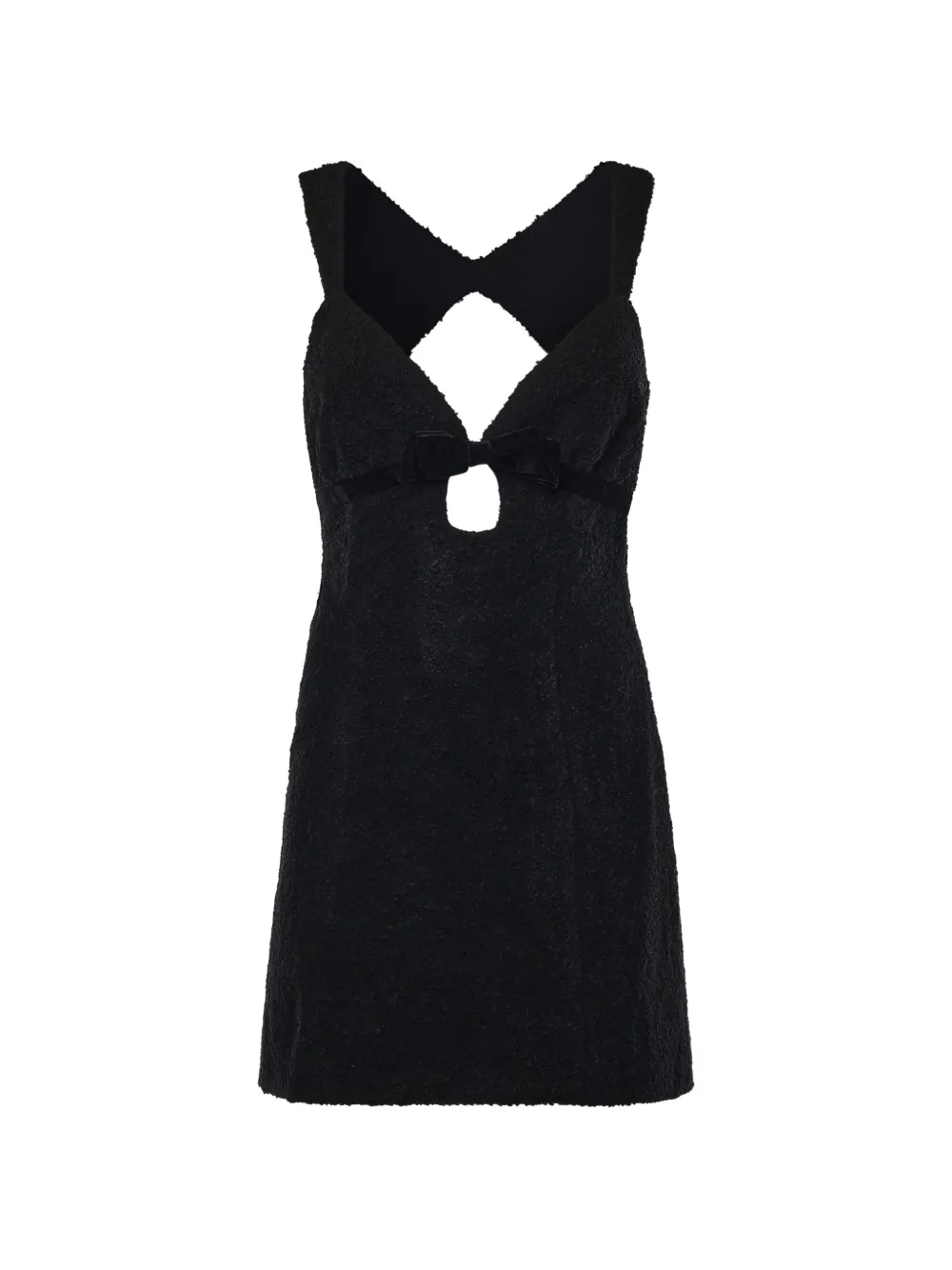 For Love And Lemons Bonnie cut-out bow mini dress - Nero