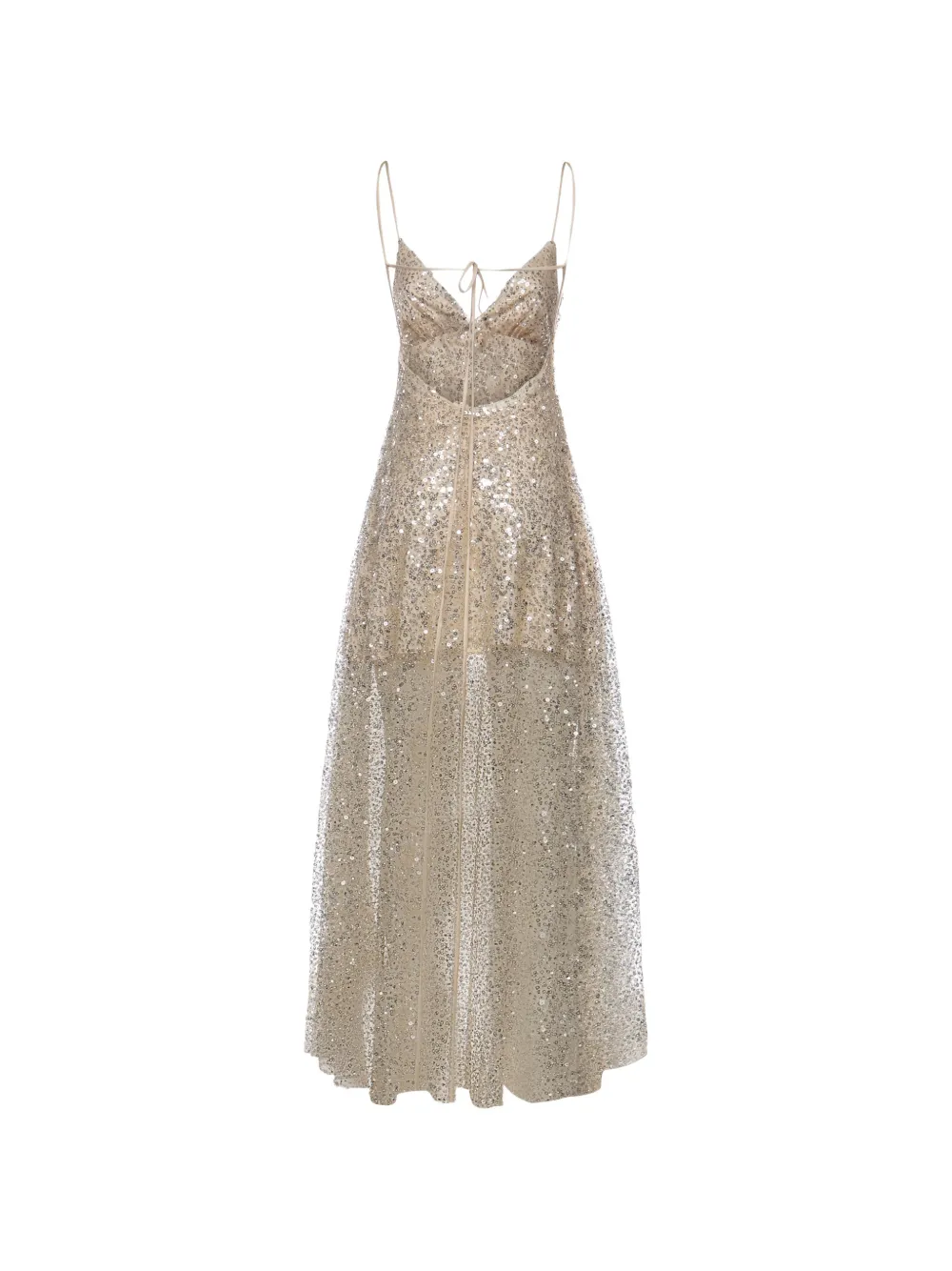  For Love And Lemons Clara Sequin Maxi Dress - Neutrals 