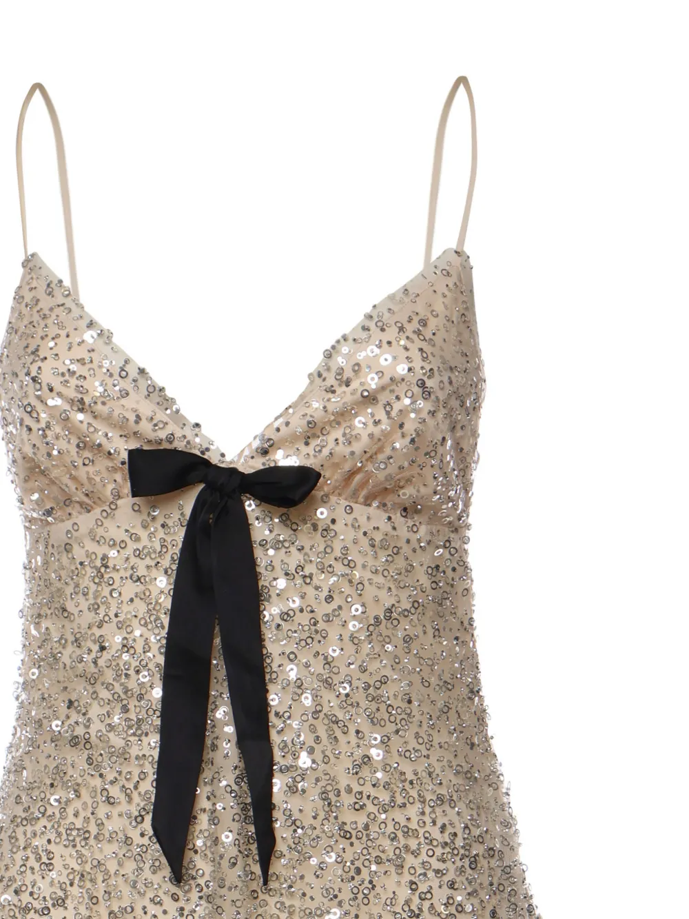  For Love And Lemons Clara Sequin Maxi Dress - Neutrals 