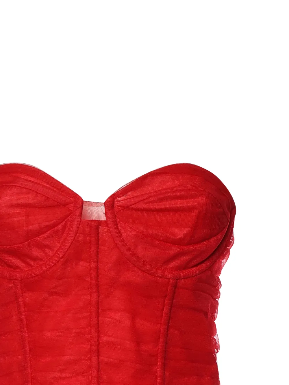  For Love And Lemons Serafina Strapless Asymmetric Dress - Red 