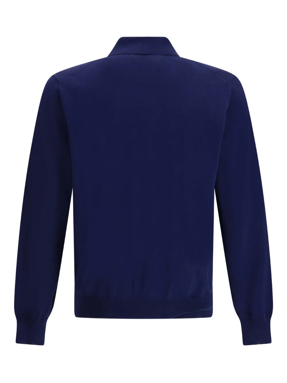 TOM FORD Poloshirt met lange mouwen en knopen - Blauw