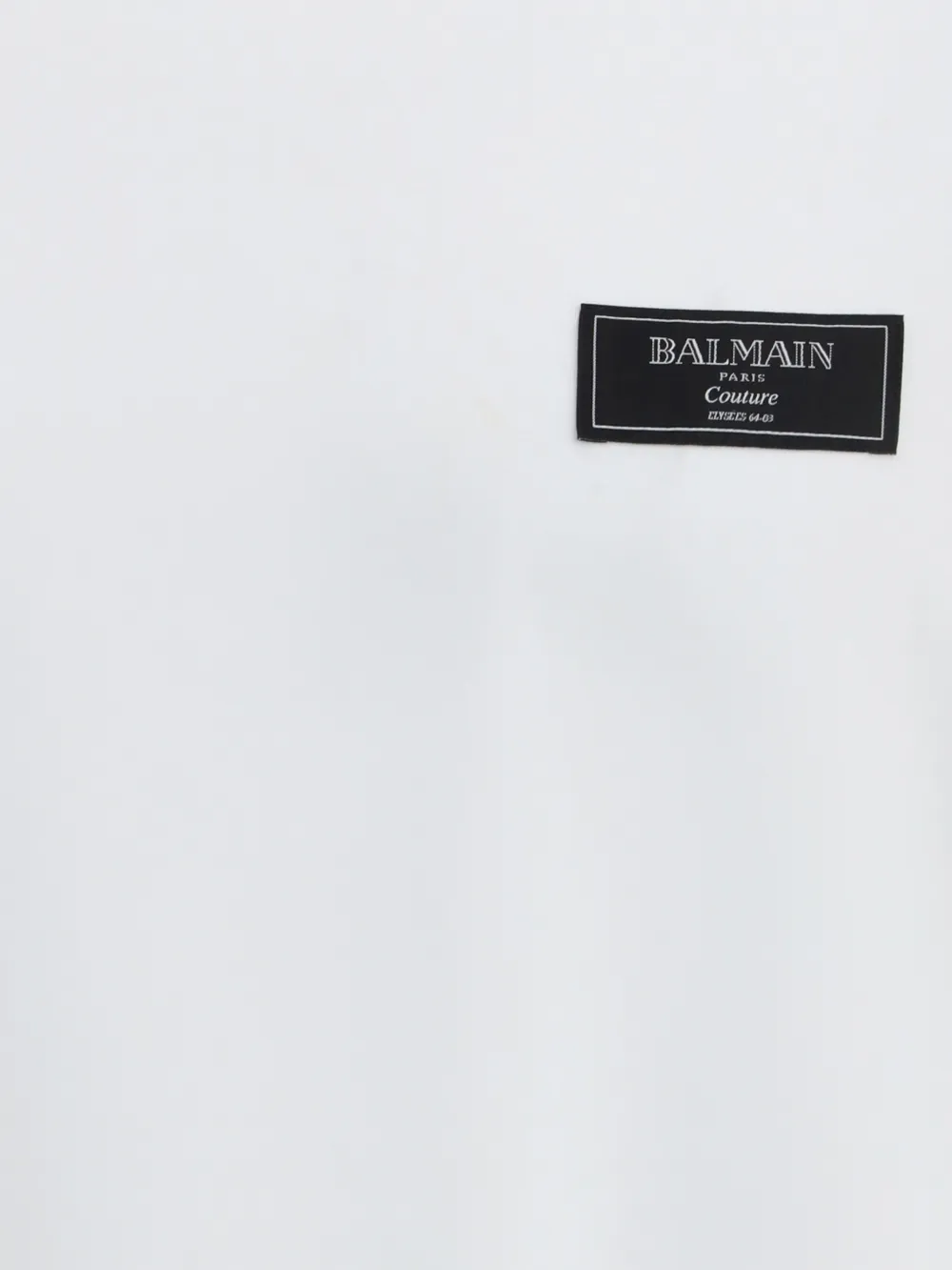 Balmain T-shirt met logo-label Wit