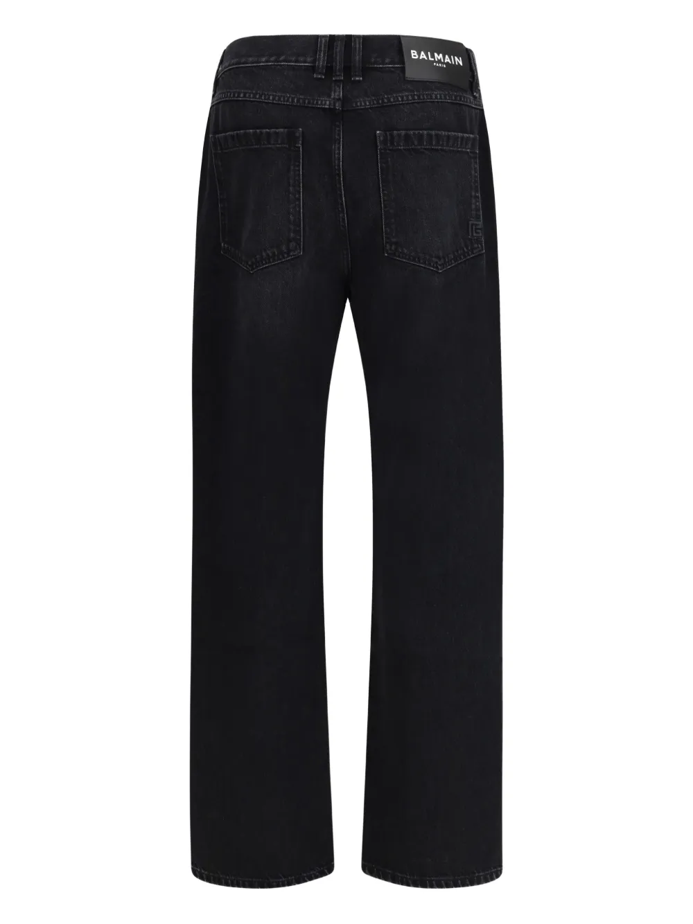 Balmain Ruimvallende jeans - Zwart