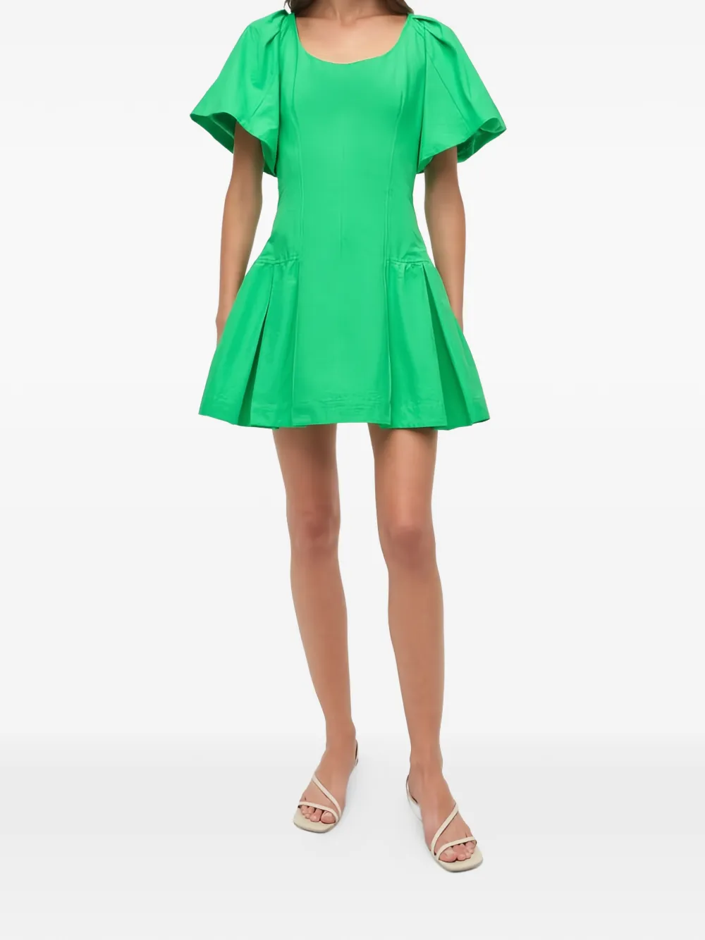  Simkhai Hattie Flared Mini Dress - Green 