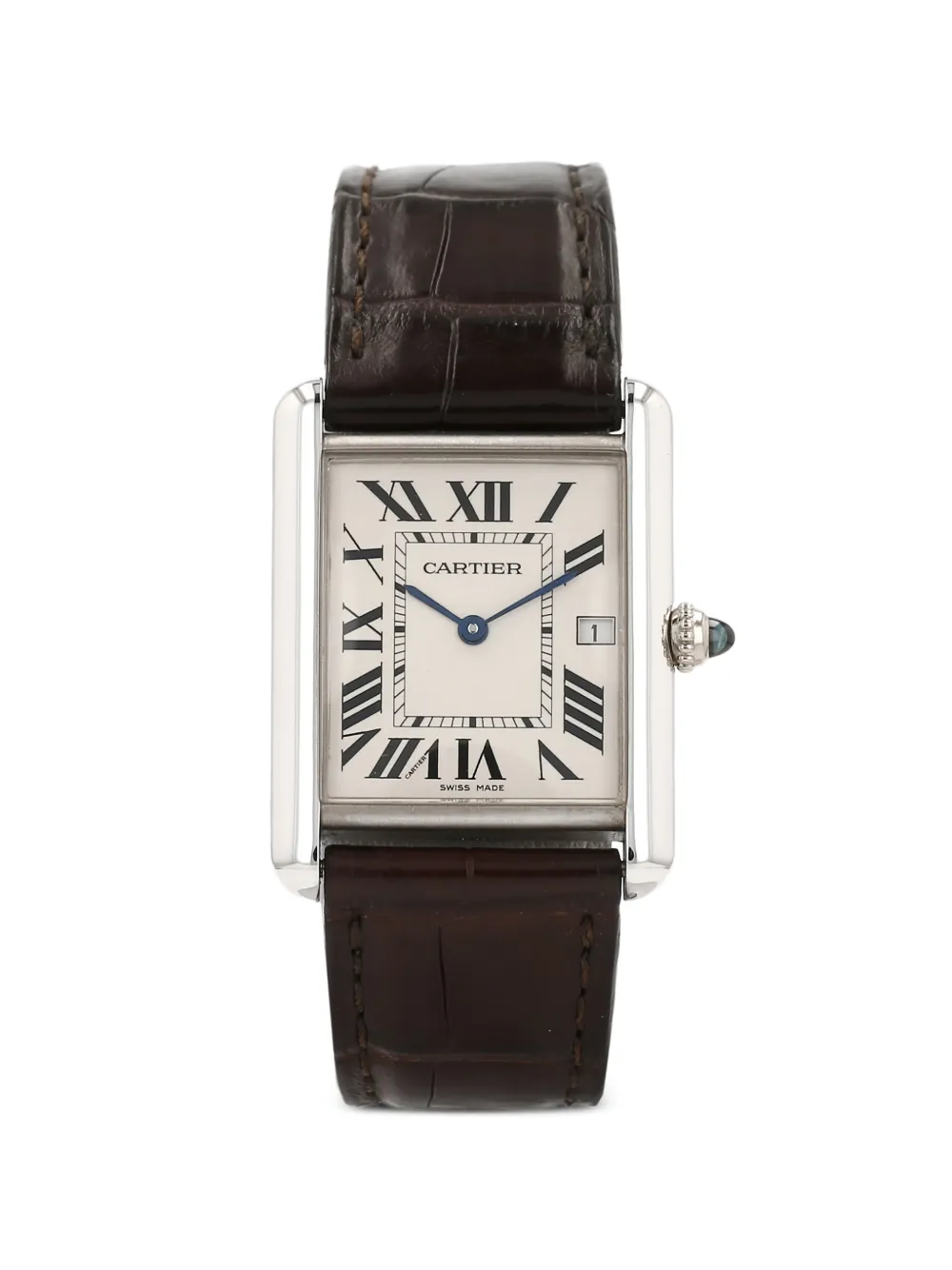 Cartier 2000's Tank roman numerals 30mm watch - Marrone